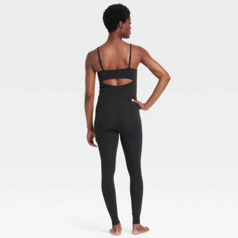 NWT ALL IN MOTION Women’s everyday soft active jumpsuits black sz XS S M L XL✨ - Picture 2 of 10